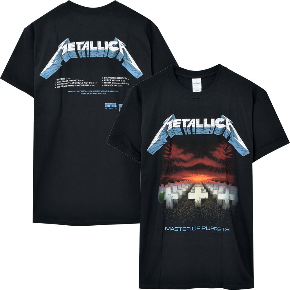 METALLICA メタリカ - Master of Puppets Tracks / バックプリントあり / Tシャツ / メンズ - PGS